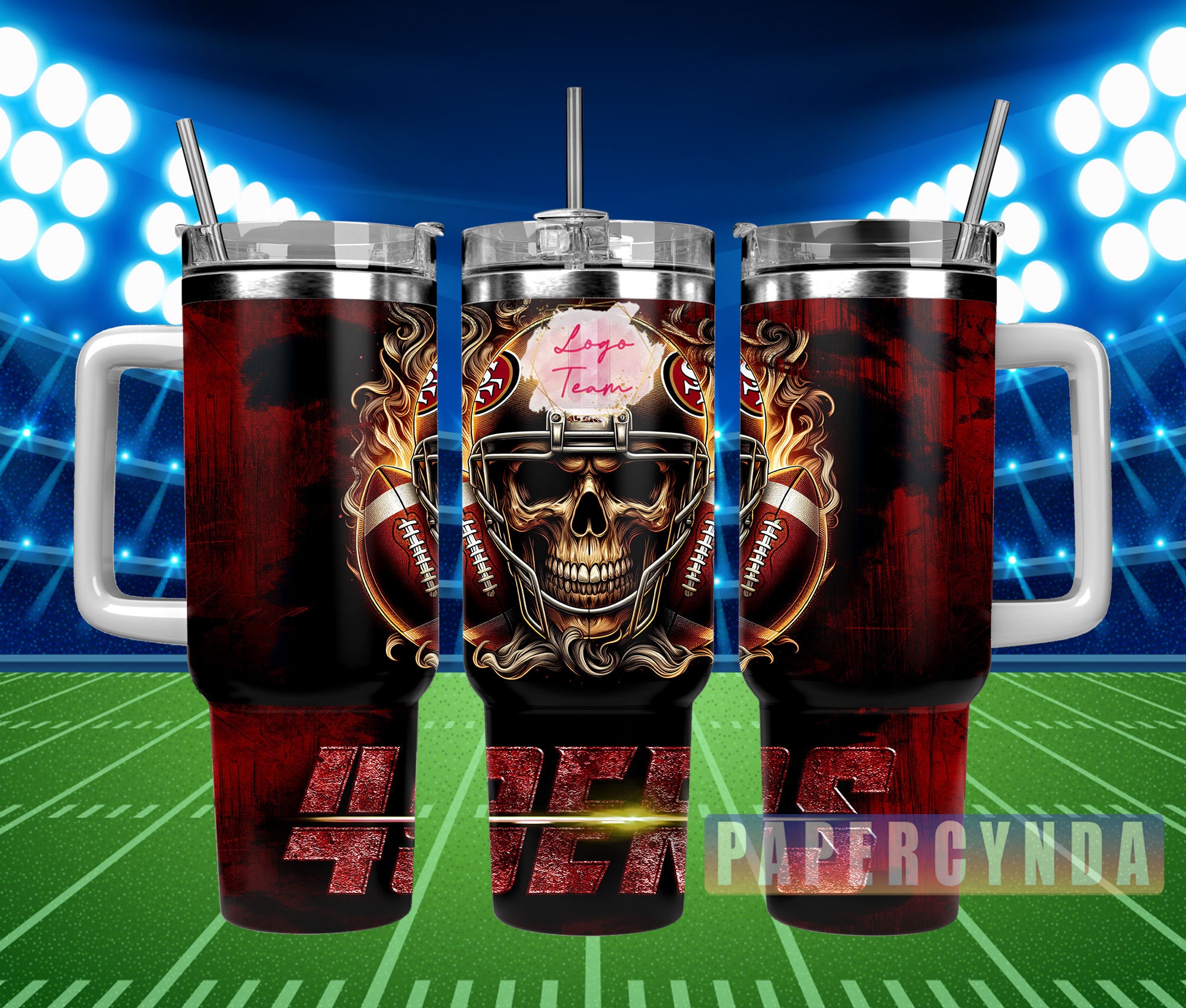 San Francisco 49ers Custom Stanley Cup 40 oz 30 oz Tumbler With Handle