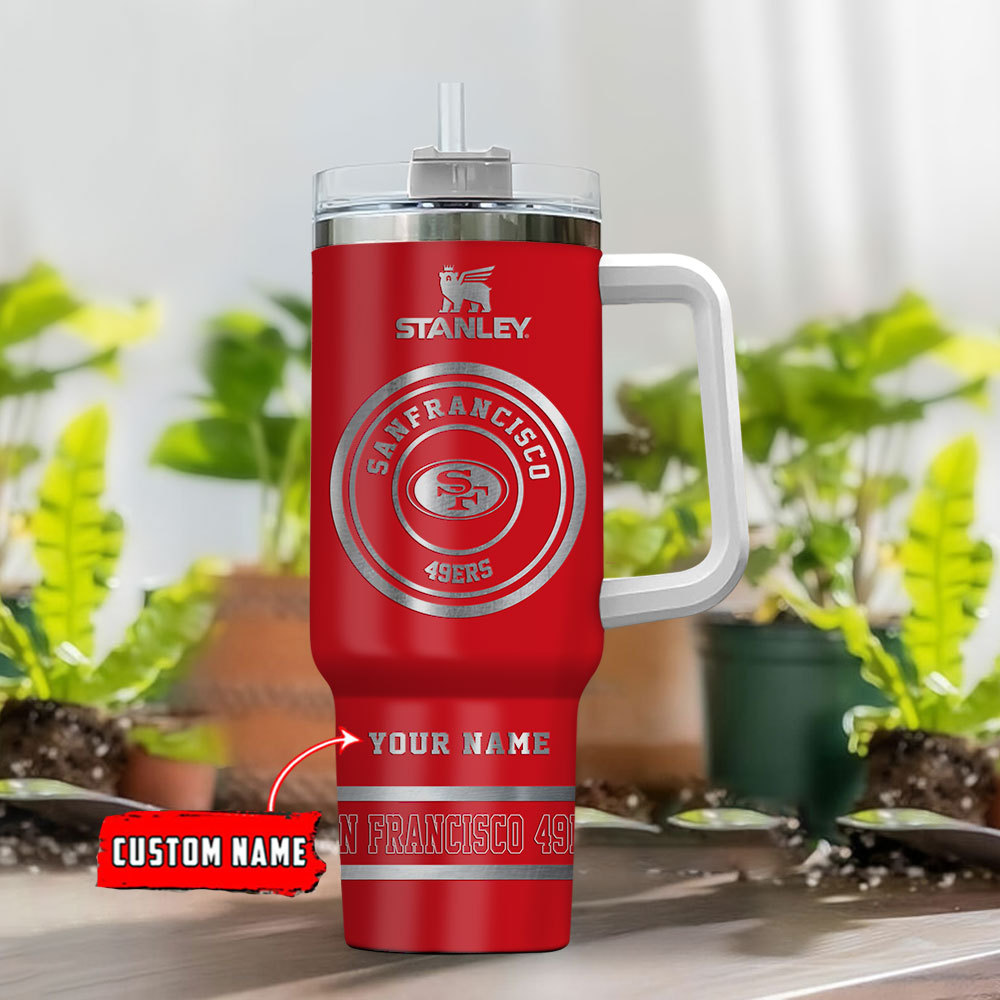 San Francisco 49ers NFL Custom Stanley Cup 40 oz 30 oz Tumbler With Handle