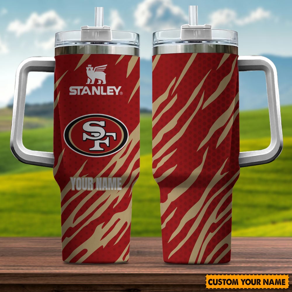 San Francisco 49ers NFL Custom Stanley Cup 40 oz 30 oz Tumbler With Handle