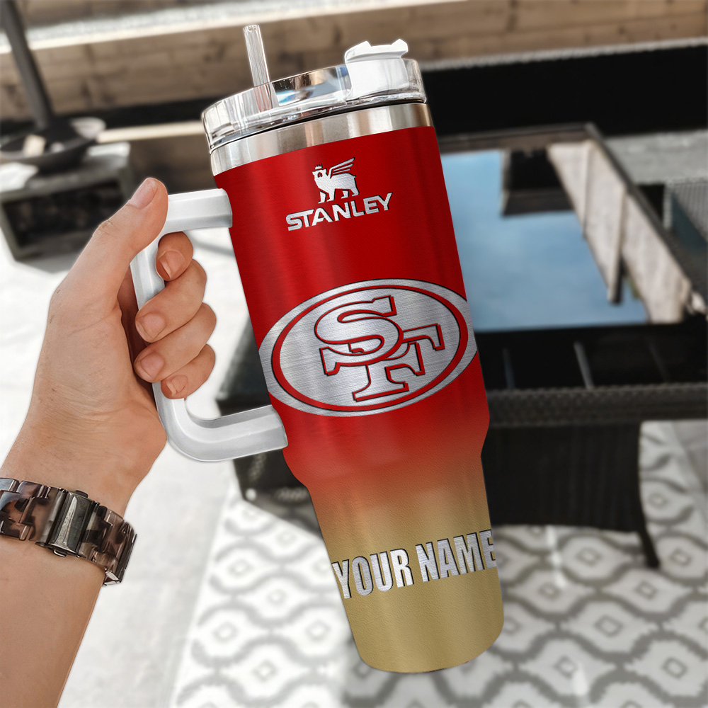 San Francisco 49ers NFL Custom Stanley Cup 40 oz 30 oz Tumbler With Handle