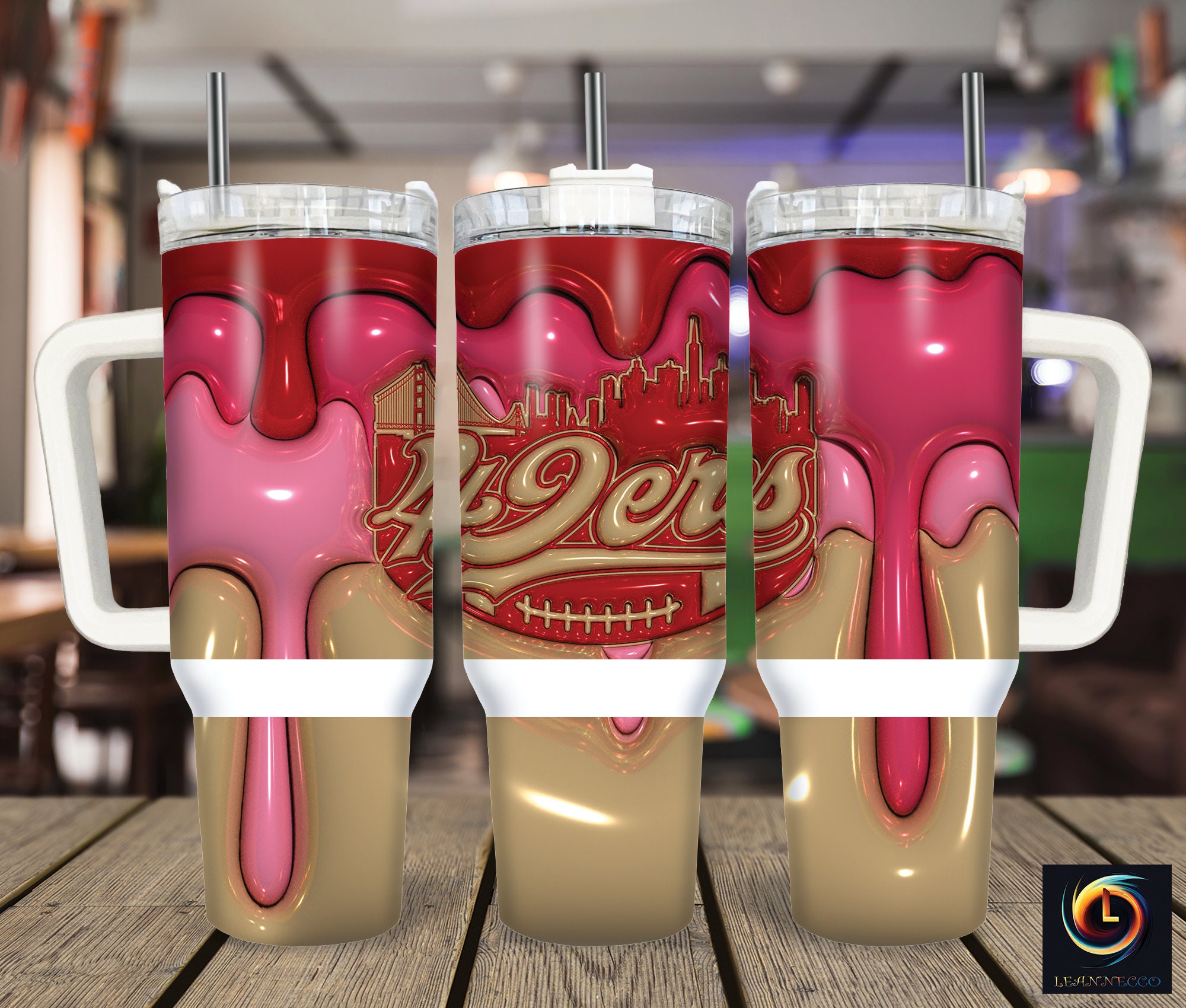 San Francisco 49ers NFL Custom Stanley Cup 40 oz 30 oz Tumbler With Handle