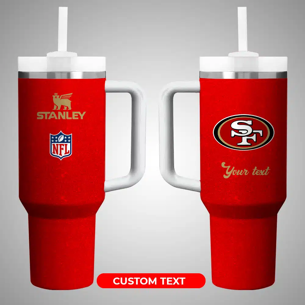 San Francisco 49ers NFL Custom Stanley Cup 40 oz 30 oz Tumbler With Handle
