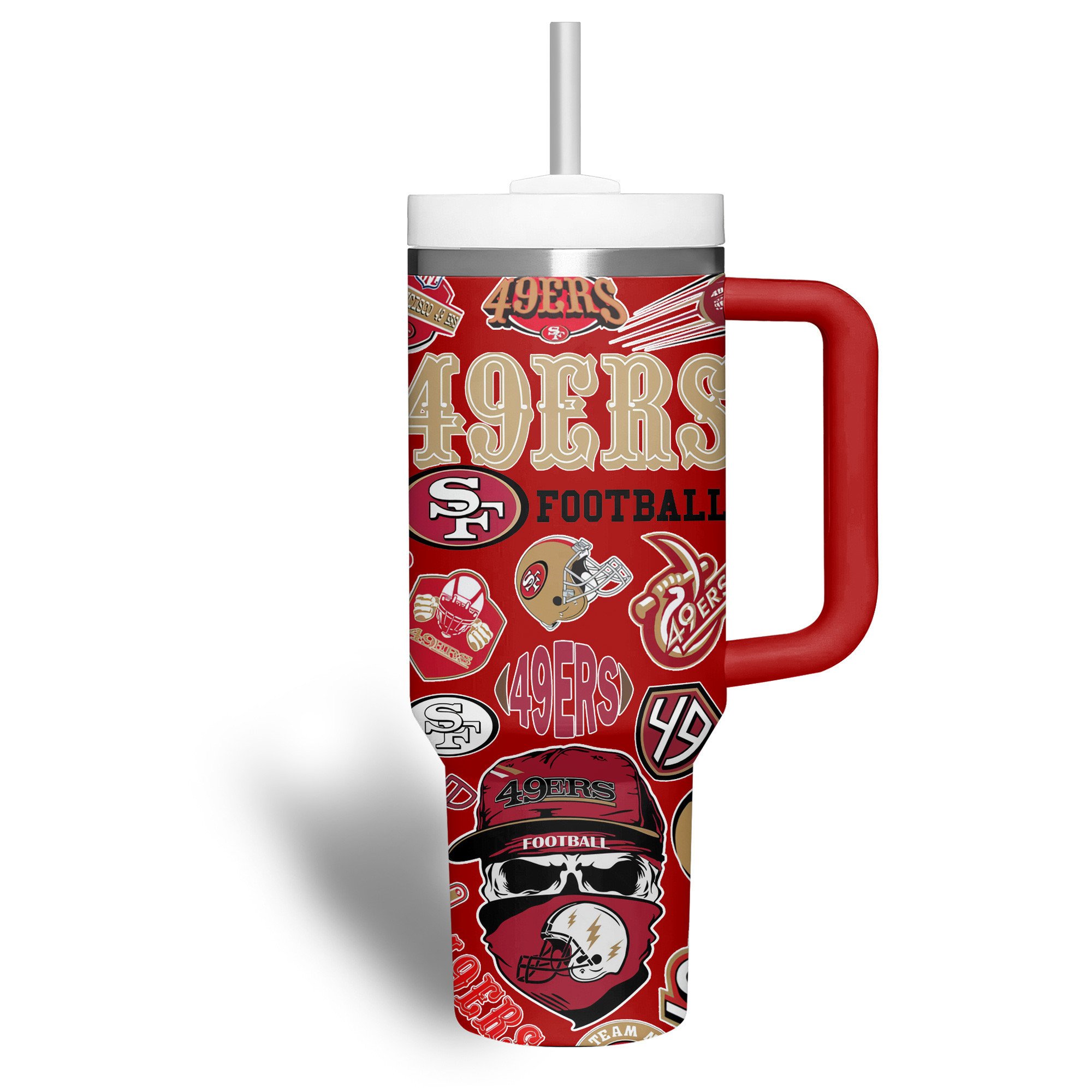 San Francisco 49ers NFL Custom Stanley Cup 40 oz 30 oz Tumbler With Handle
