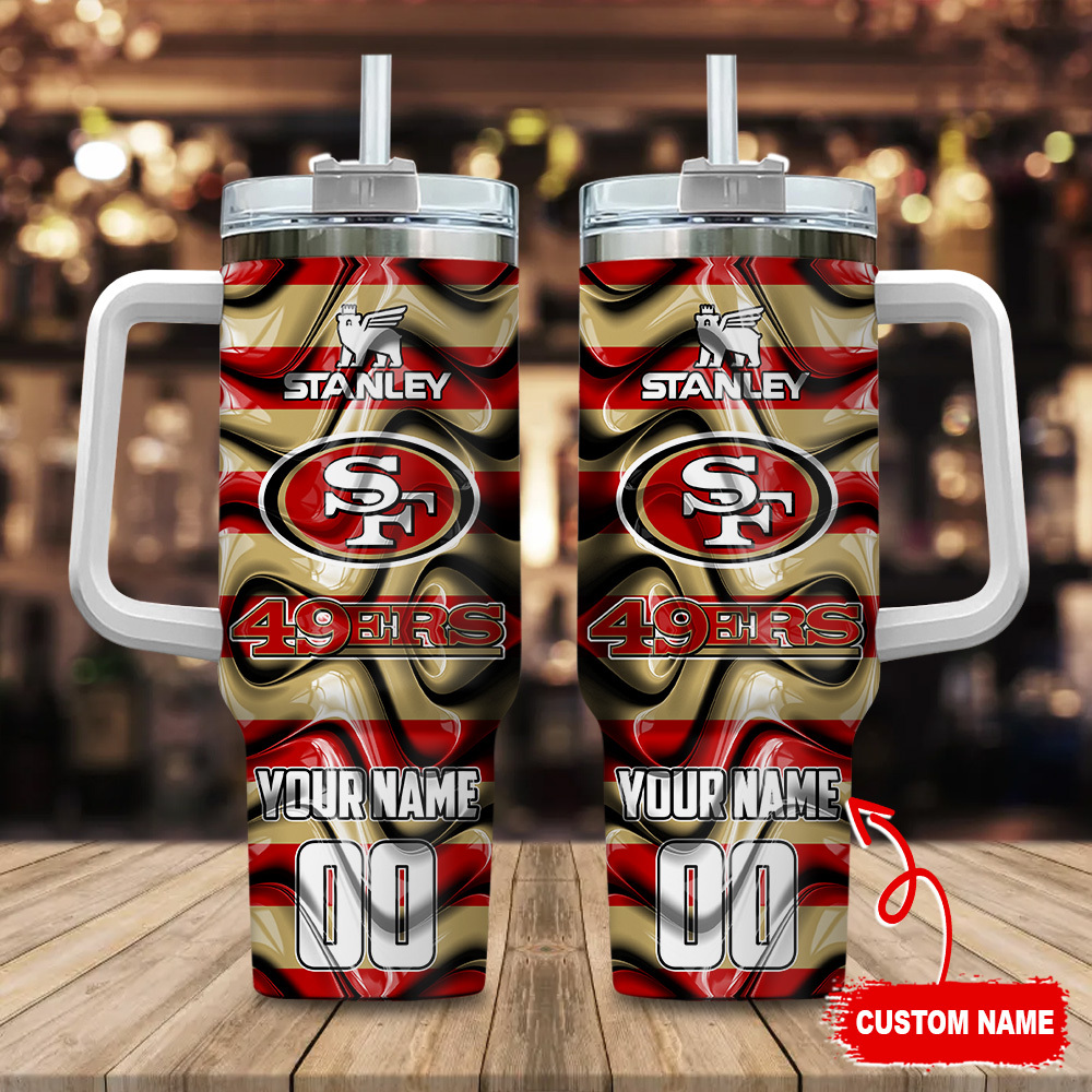 San Francisco 49ers NFL Custom Stanley Cup 40 oz 30 oz Tumbler With Handle