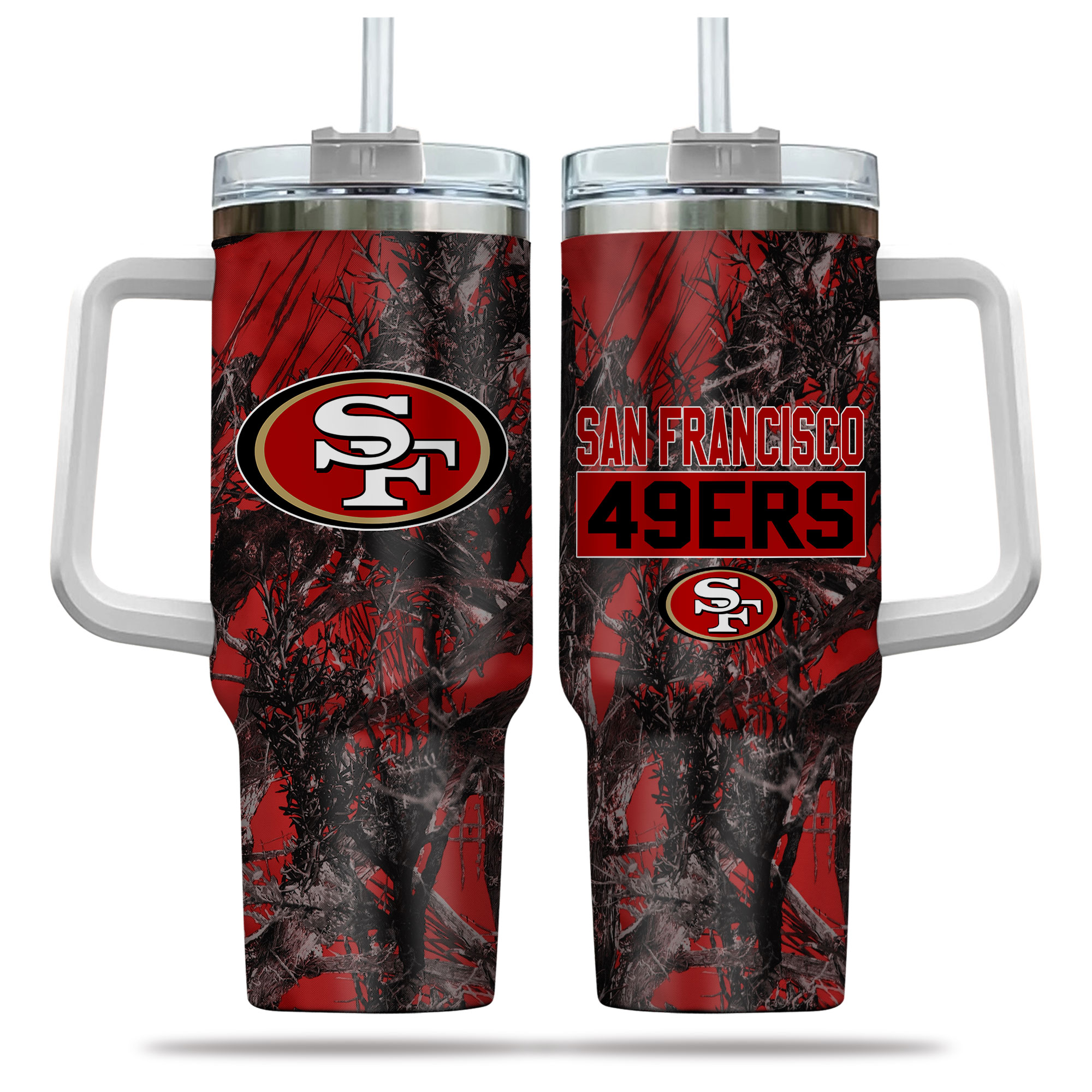 San Francisco 49ers NFL Hunting Custom Stanley Cup 40 oz 30 oz Tumbler With Handle