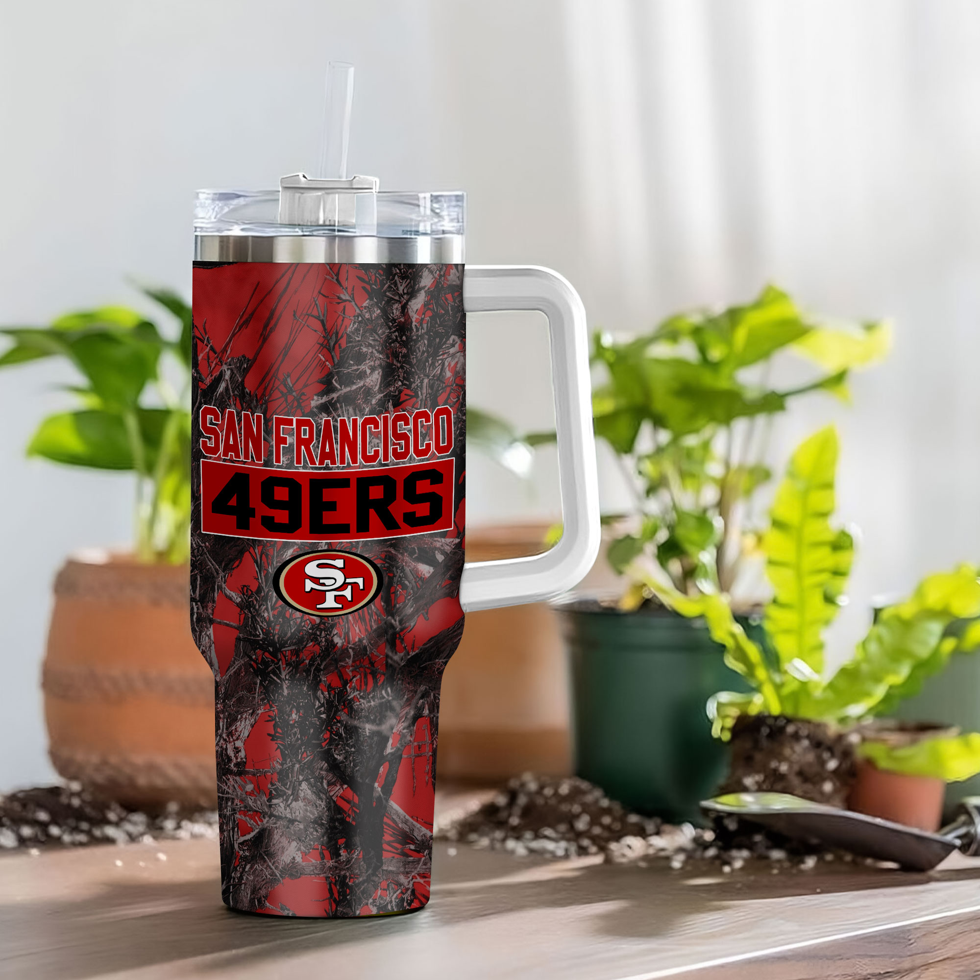 San Francisco 49ers NFL Hunting Custom Stanley Cup 40 oz 30 oz Tumbler With Handle