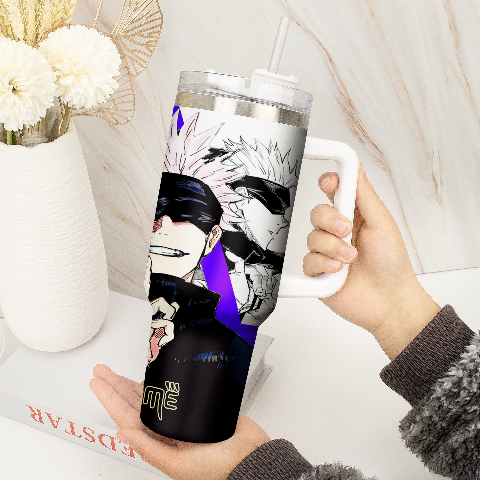 Satoru Gojo Jujutsu Kaisen Anime Custom Stanley Cup 40 oz 30 oz Tumbler With Handle
