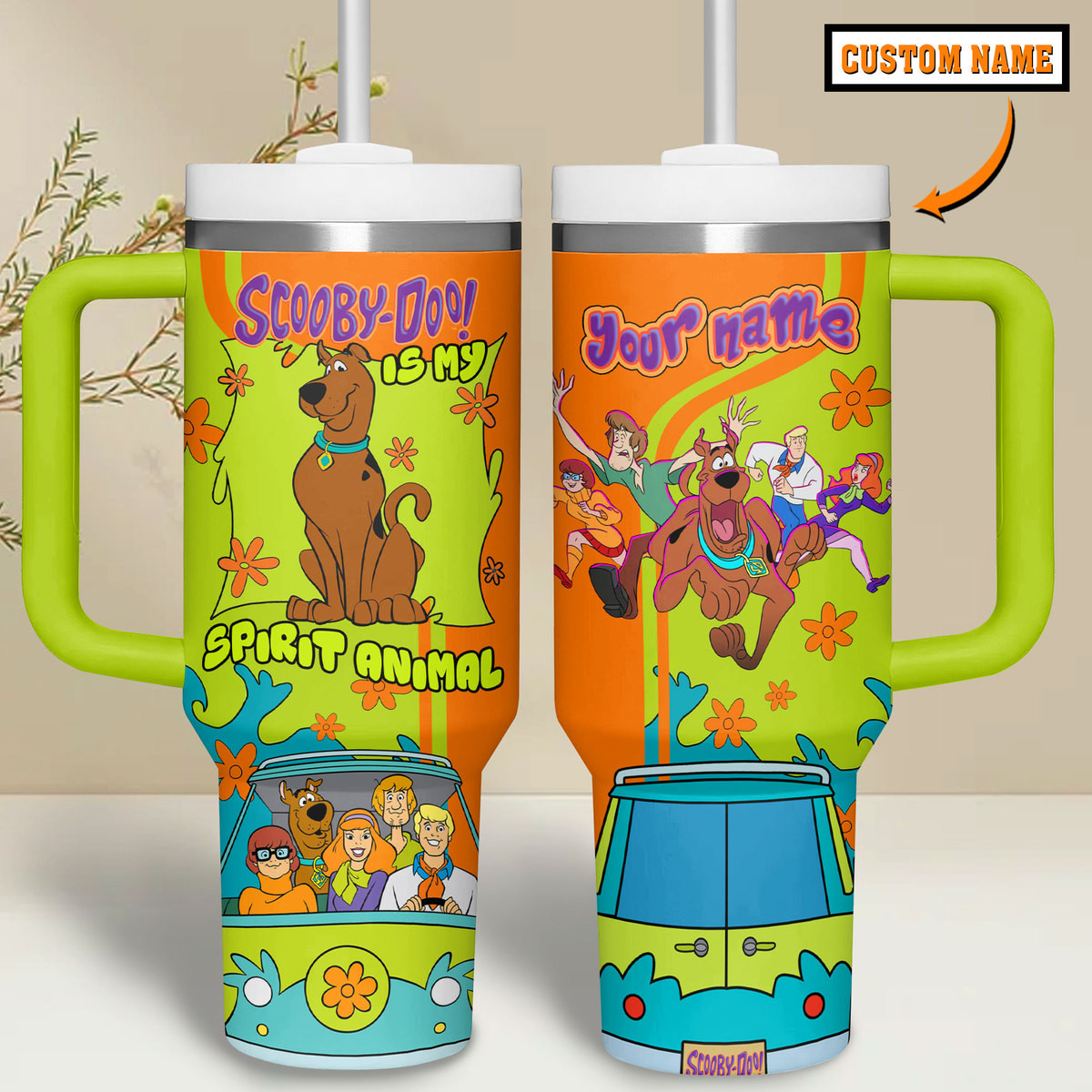 Scooby-Doo Cartoon Custom Stanley Cup 40 oz 30 oz Tumbler With Handle