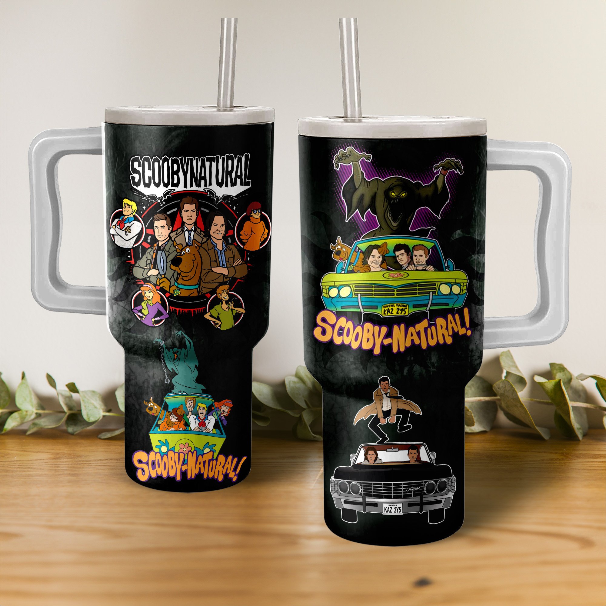 Scooby-Doo Cartoon Custom Stanley Cup 40 oz 30 oz Tumbler With Handle
