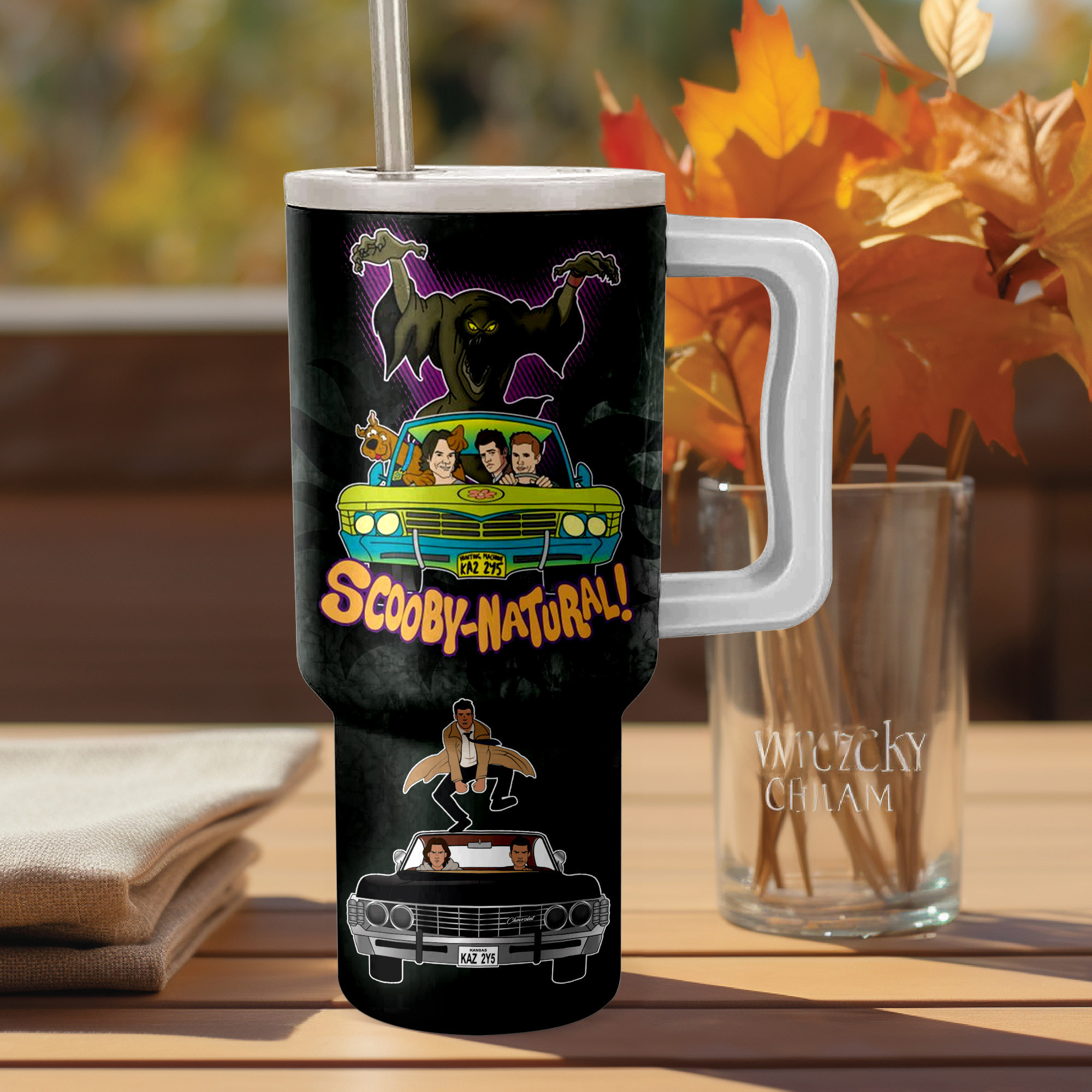 Scooby-Doo X Supernatural Cartoon Custom Stanley Cup 40 oz 30 oz Tumbler With Handle