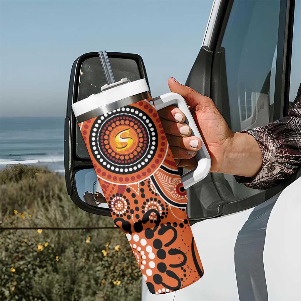 Scorchers Cricket Australian Aboriginal Custom Stanley Cup 40 oz 30 oz Tumbler With Handle