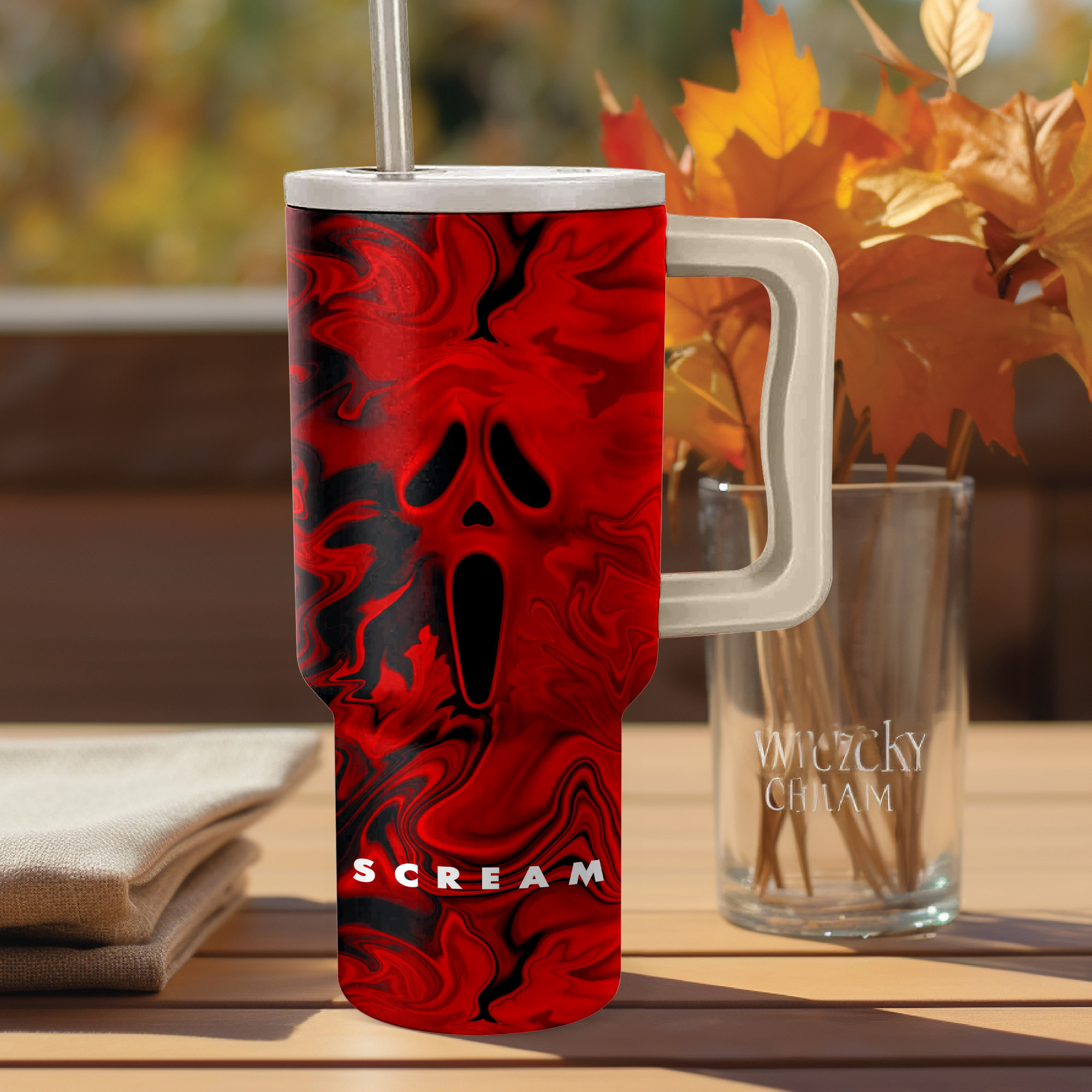 Scream Movies Custom Stanley Cup 40 oz 30 oz Tumbler With Handle
