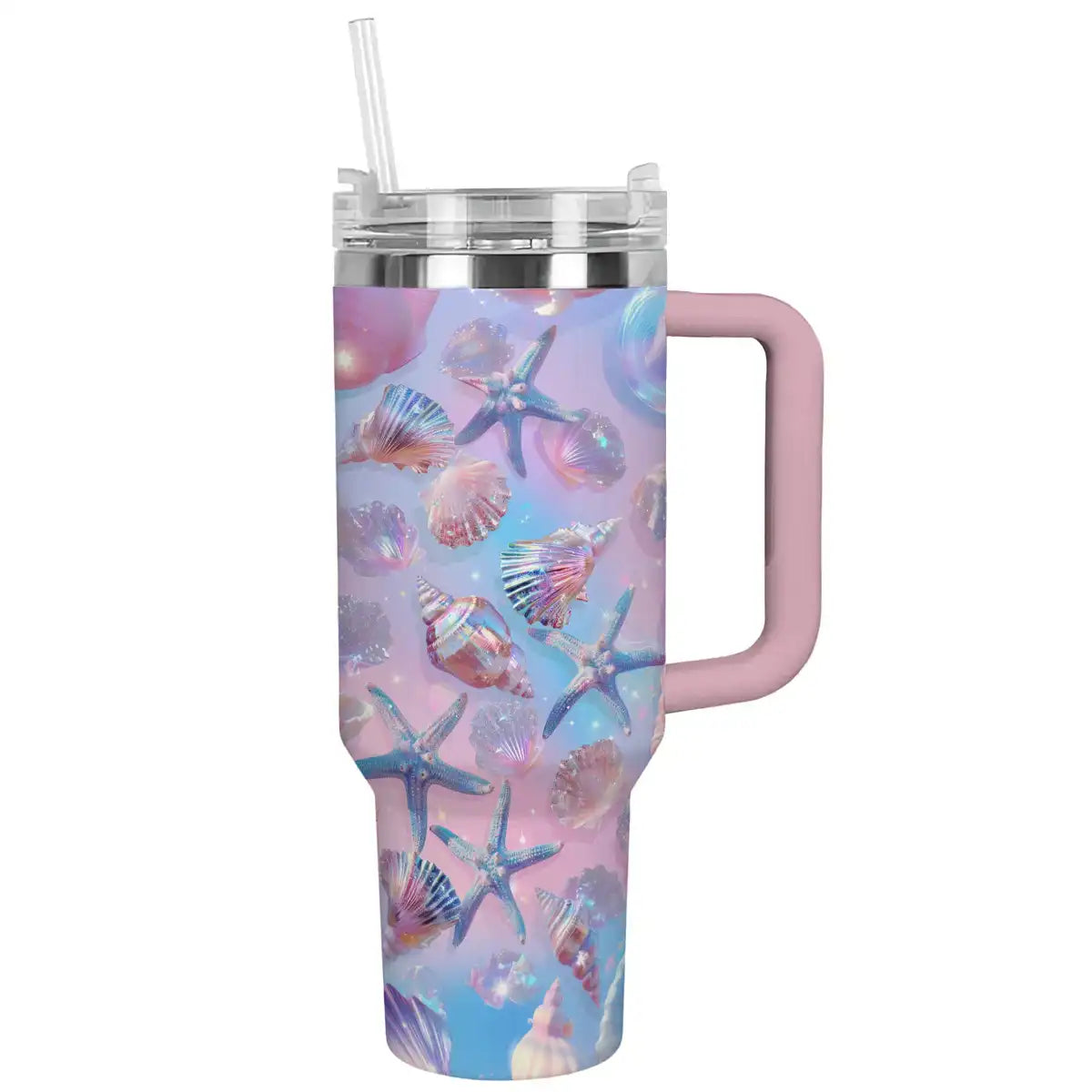 Seashell Custom Stanley Cup 40 oz 30 oz Tumbler With Handle