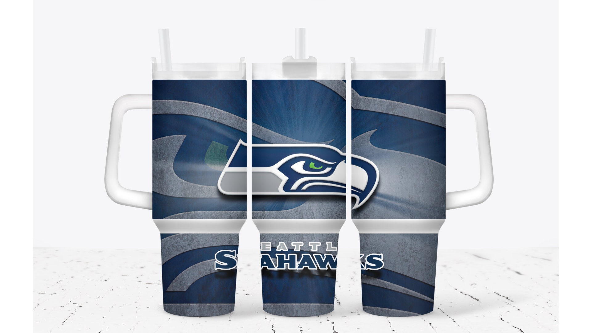 Seattle Seahawks Football NFL Custom Stanley Cup 40 oz 30 oz Tumbler With Handle