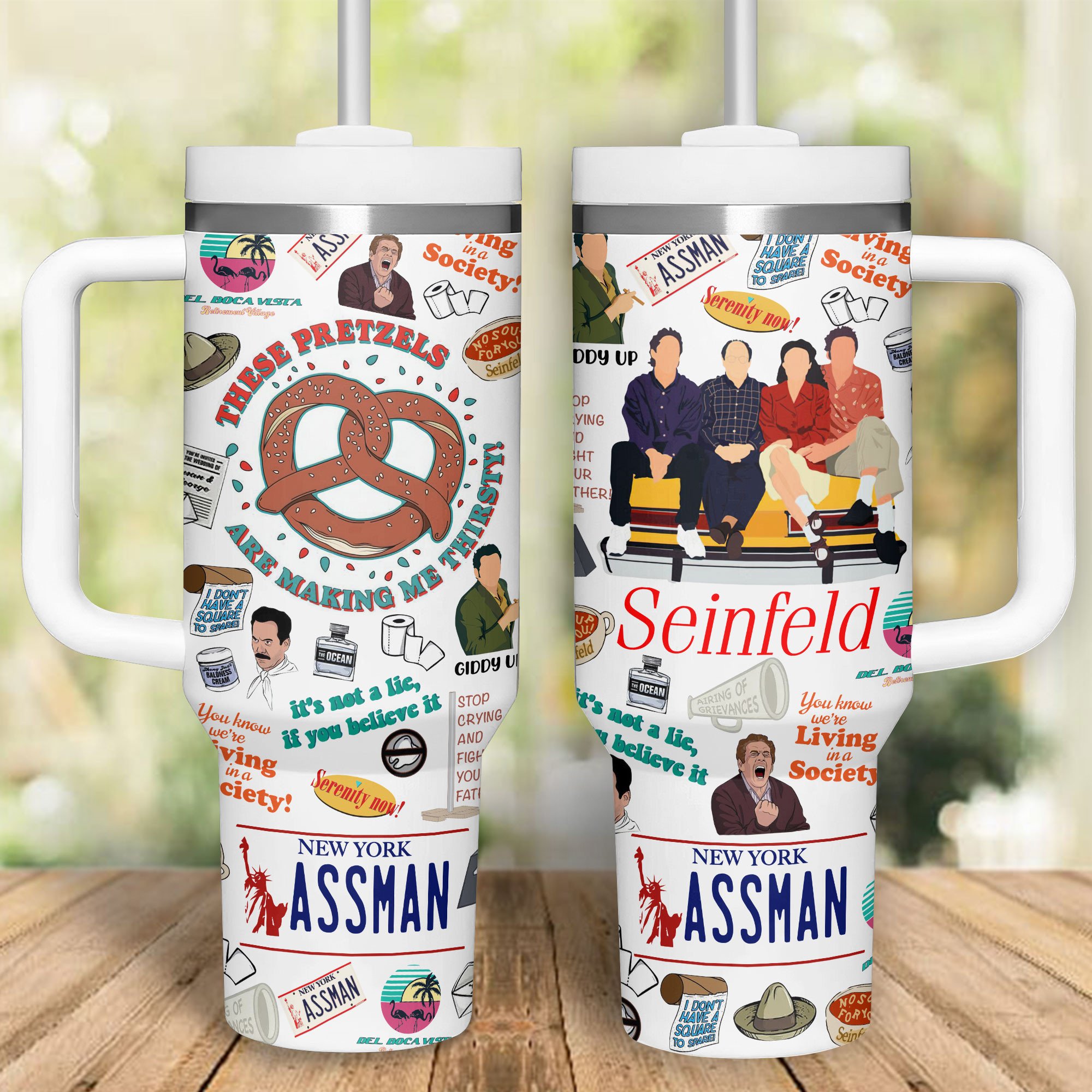 Seinfeld Movies Custom Stanley Cup 40 oz 30 oz Tumbler With Handle