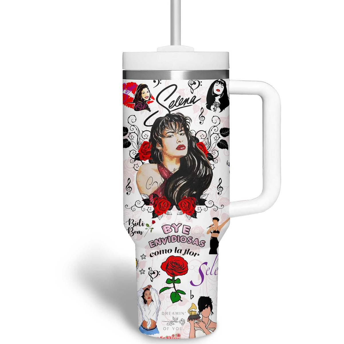Selena Music Custom Stanley Cup 40 oz 30 oz Tumbler With Handle