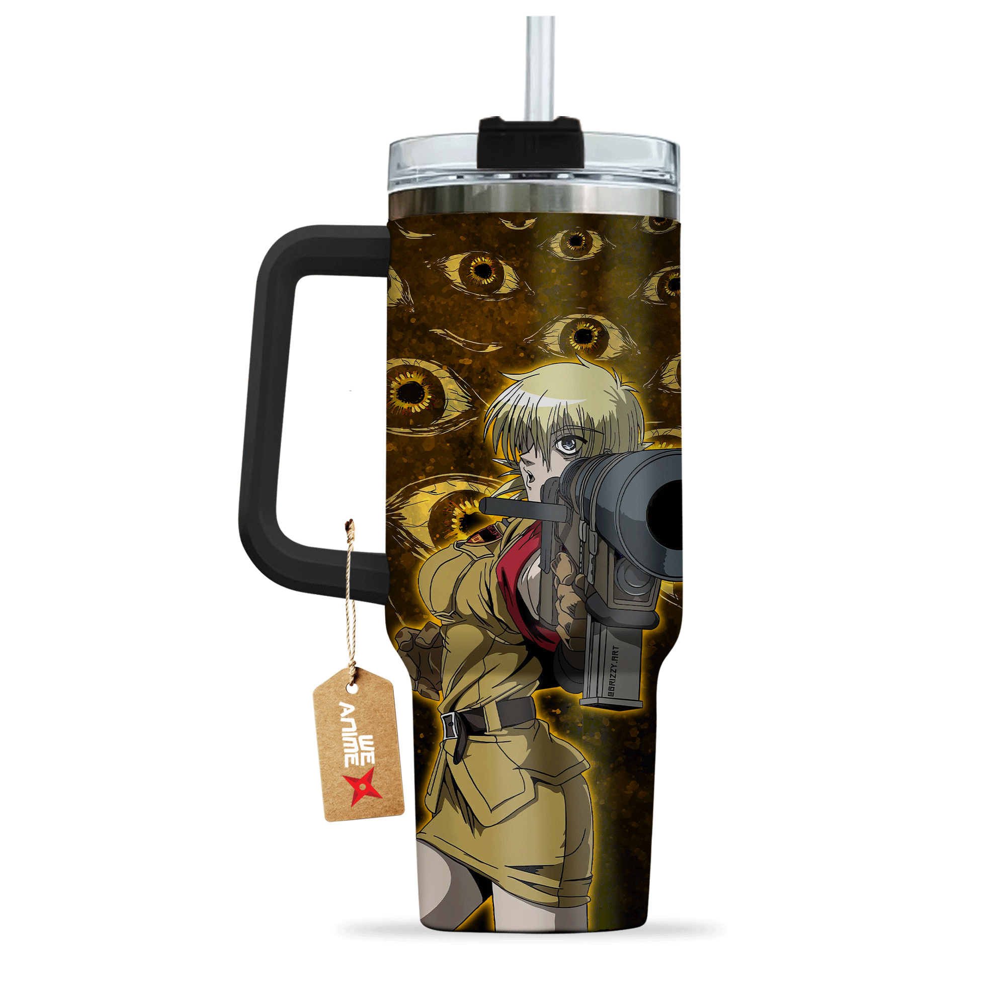 Seras Victoria Hellsing Anime Custom Stanley Cup 40 oz 30 oz Tumbler With Handle