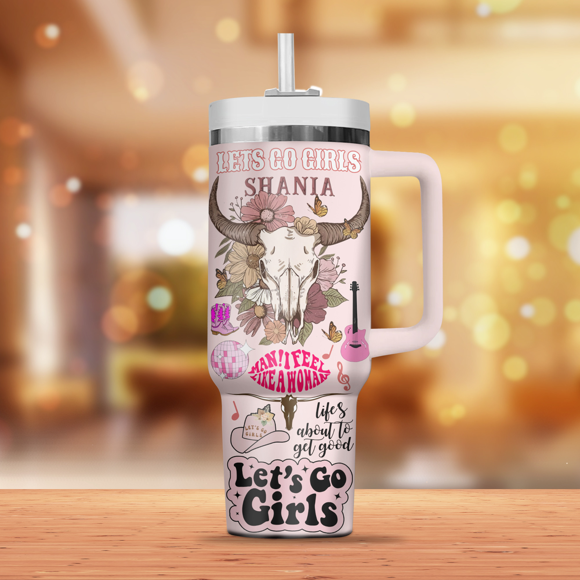 Shania Twain Music Custom Stanley Cup 40 oz 30 oz Tumbler With Handle