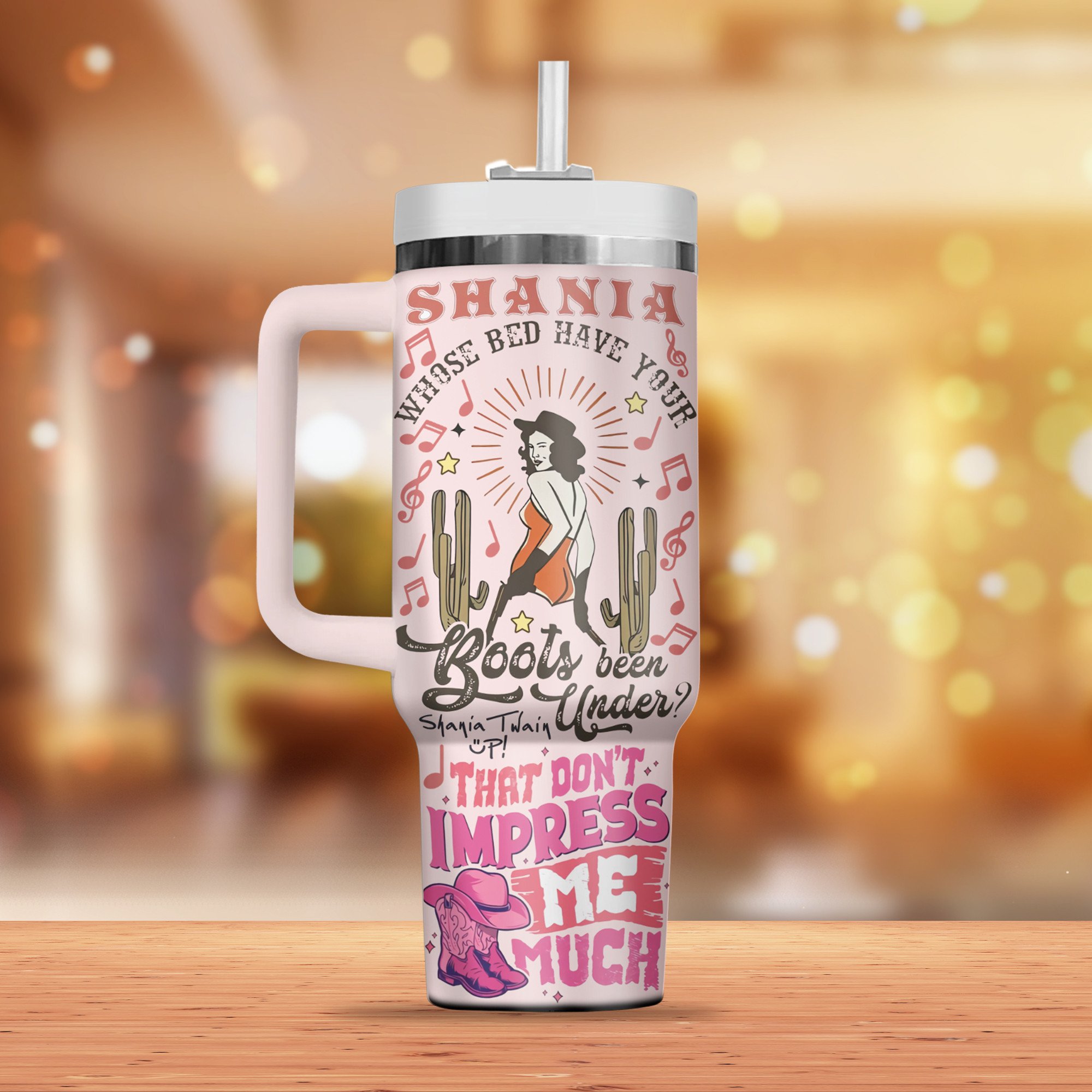 Shania Twain Music Custom Stanley Cup 40 oz 30 oz Tumbler With Handle