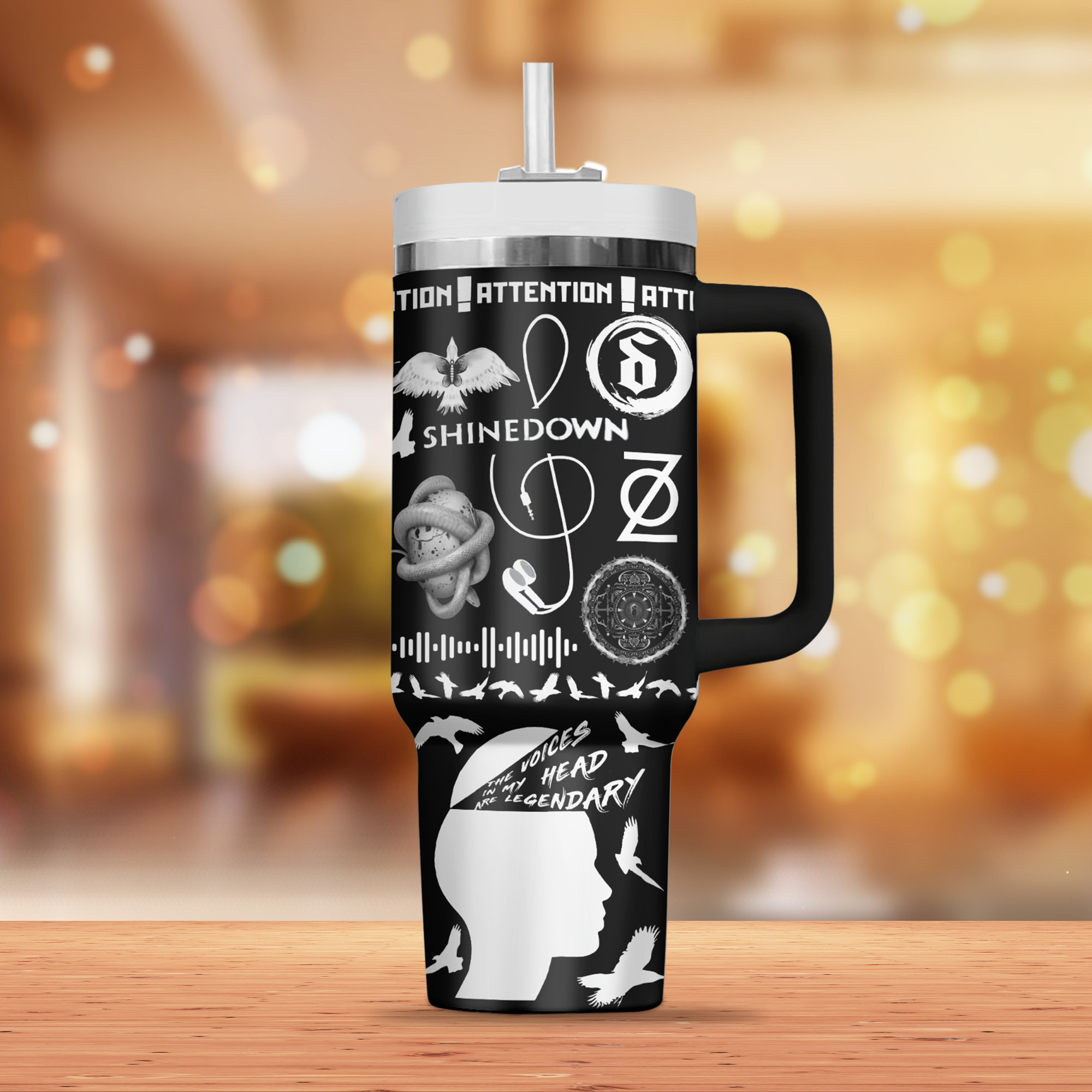 Shinedown Music Custom Stanley Cup 40 oz 30 oz Tumbler With Handle