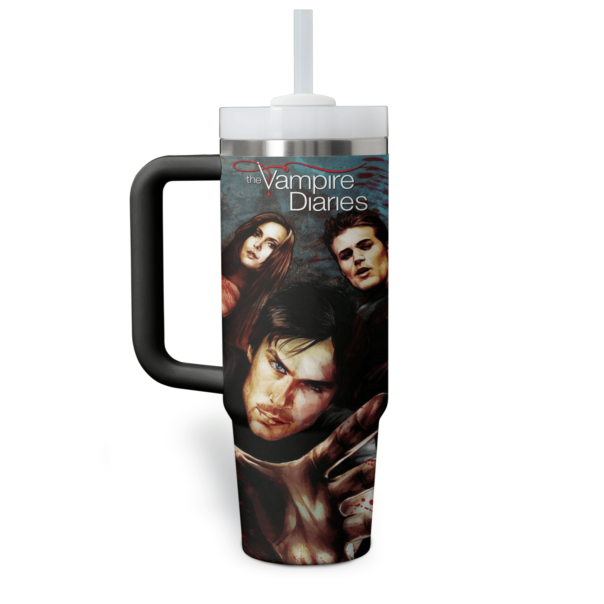 Shop The Vampire Diaries Movies Custom Stanley Cup 40 oz 30 oz Tumbler With Handle