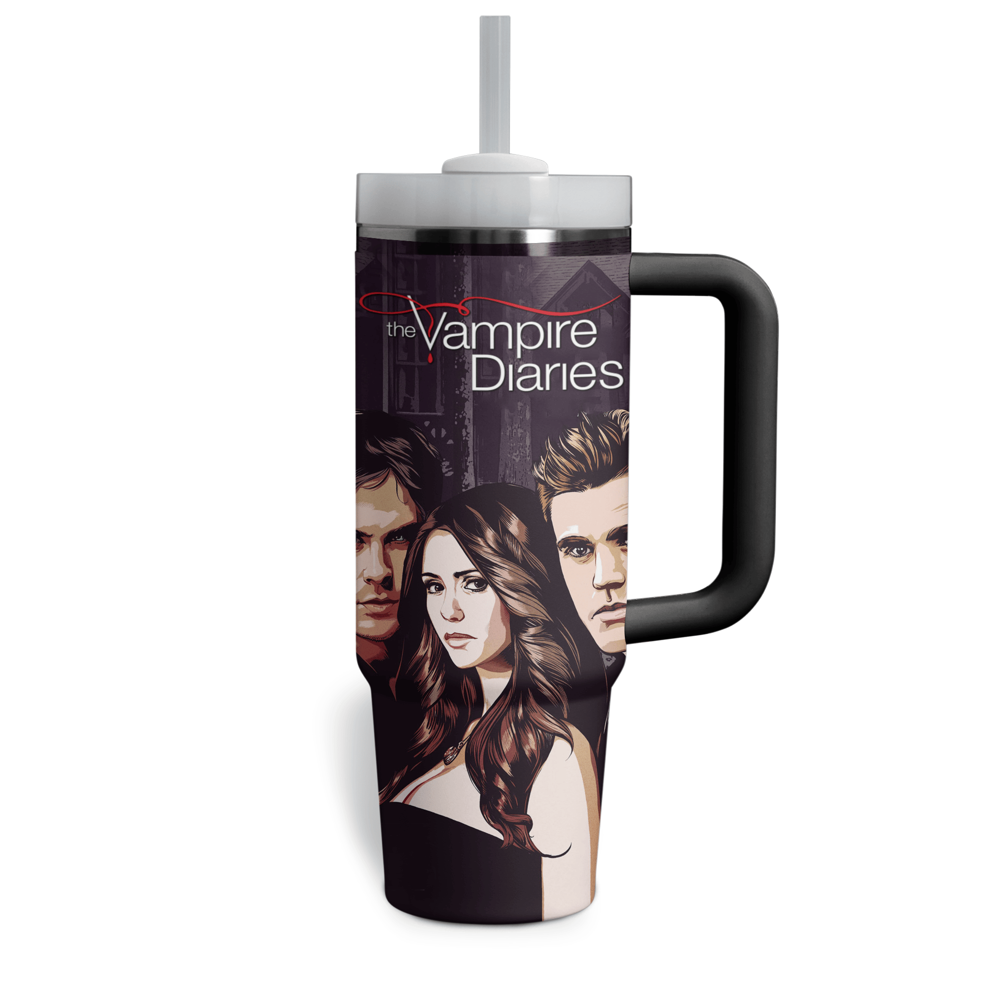 Shop The Vampire Diaries Movies Custom Stanley Cup 40 oz 30 oz Tumbler With Handle