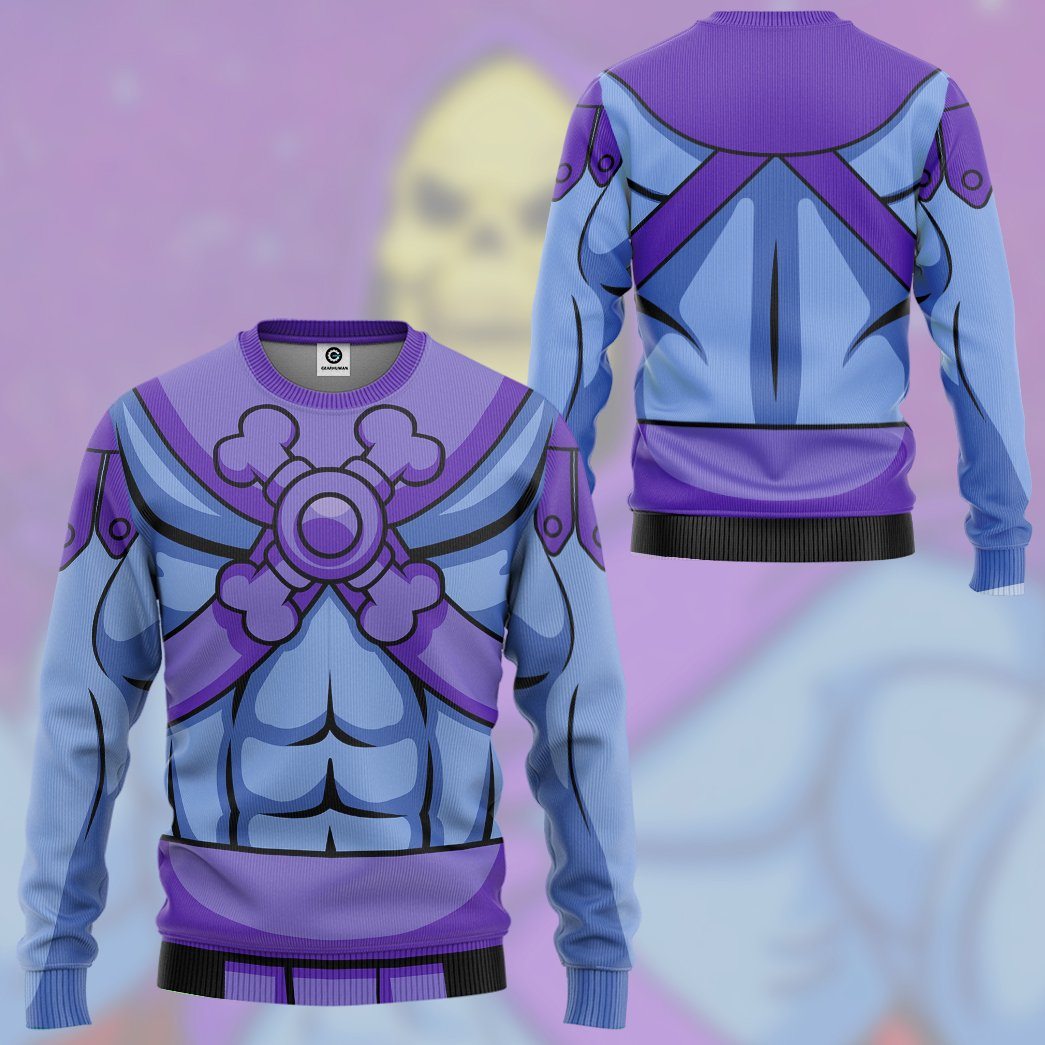 Skeletor He-Man Costume Hoodie Sweatshirt T-Shirt Sweatpants Tracksuit - Stormmerch Exclusive