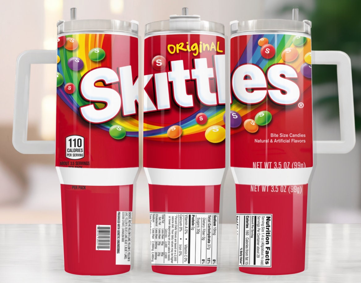 Skittles Original Custom Stanley Cup 40 oz 30 oz Tumbler With Handle