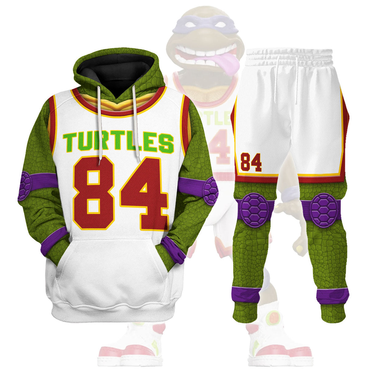 Slam Dunkin Don TMNT Costume Hoodie Sweatshirt T-Shirt Sweatpants - Stormmerch Exclusive