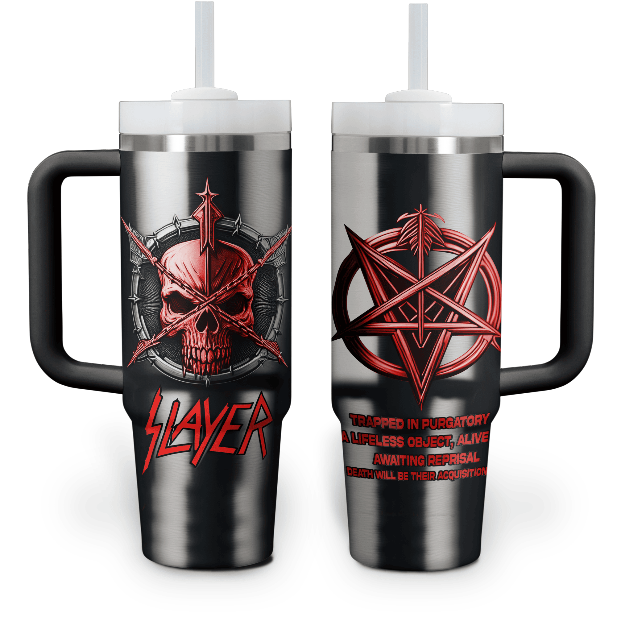 Slayer Music Custom Stanley Cup 40 oz 30 oz Tumbler With Handle