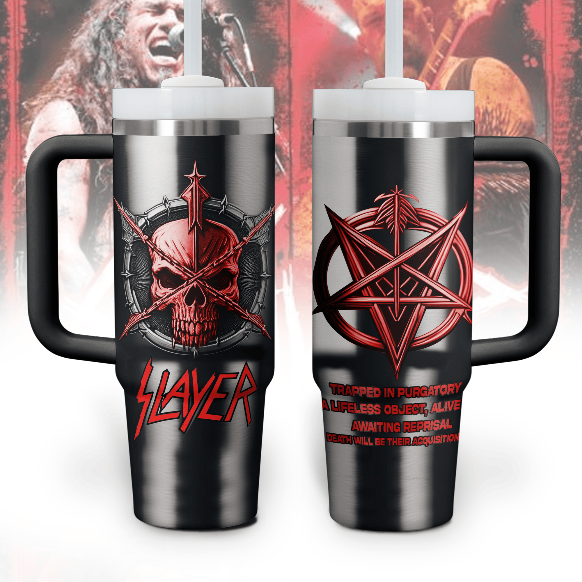 Slayer MusicCustom Stanley Cup 40 oz 30 oz Tumbler With Handle