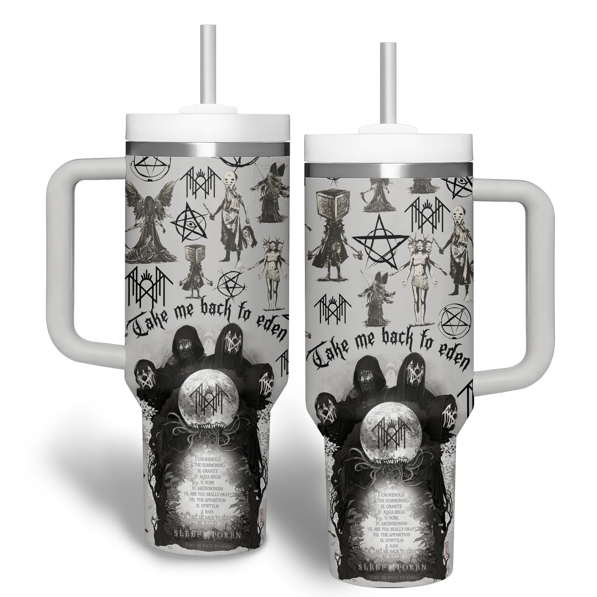 Sleep Token Music Custom Stanley Cup 40 oz 30 oz Tumbler With Handle