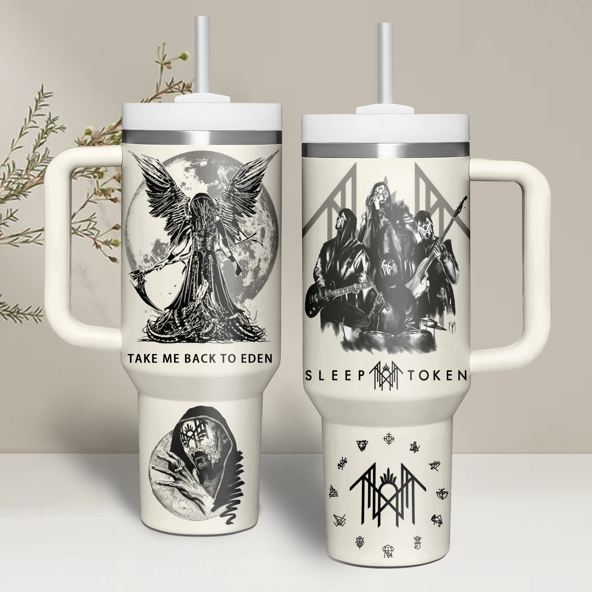 Sleep Token Music Custom Stanley Cup 40 oz 30 oz Tumbler With Handle