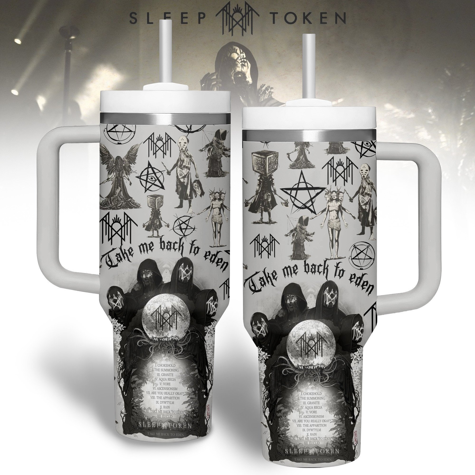 Sleep Token Music Custom Stanley Cup 40 oz 30 oz Tumbler With Handle