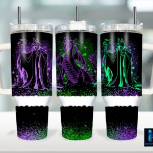 Sleeping Beauty Maleficent Disney Cartoon Custom Stanley Cup 40 oz 30 oz Tumbler With Handle