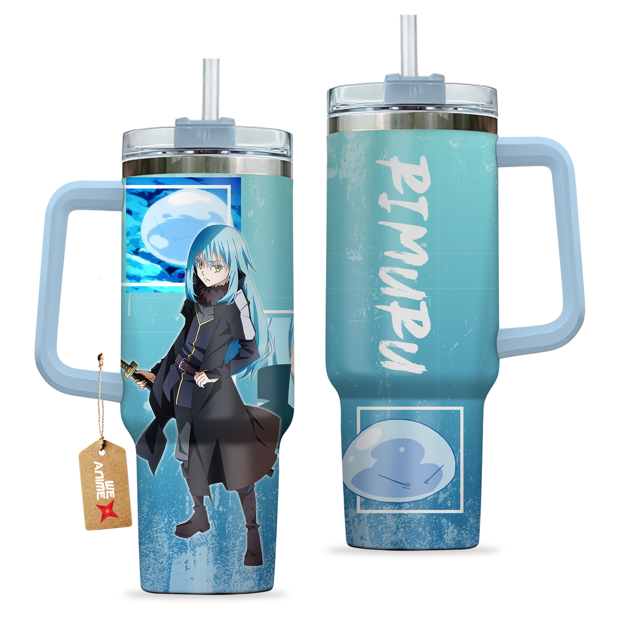 Slime Rimuru Tempest That Time I Got Reincarnated as a Slime Anime Custom Stanley Cup 40 oz 30 oz Tumbler With Handle