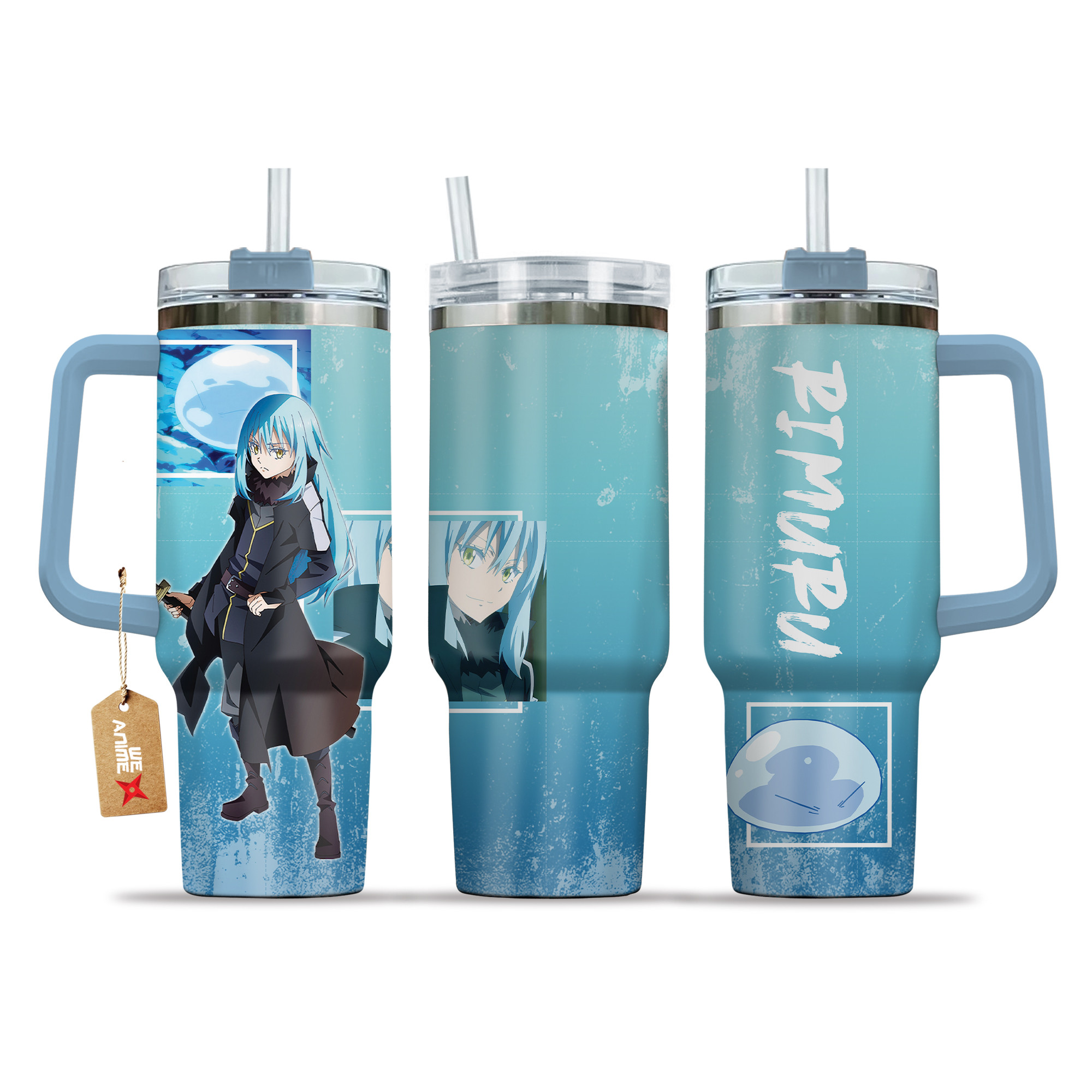 Slime Rimuru Tempest That Time I Got Reincarnated as a Slime Anime Custom Stanley Cup 40 oz 30 oz Tumbler With Handle