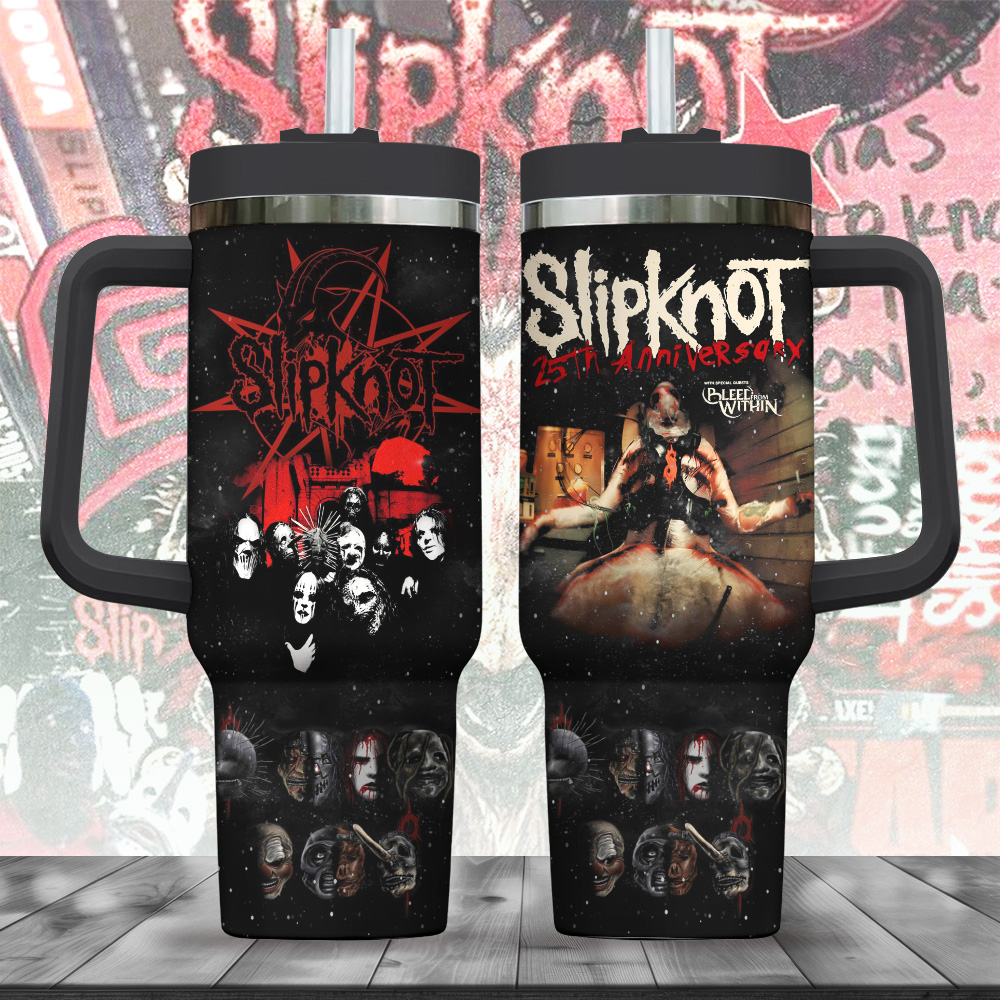Slipknot Music Custom Stanley Cup 40 oz 30 oz Tumbler With Handle