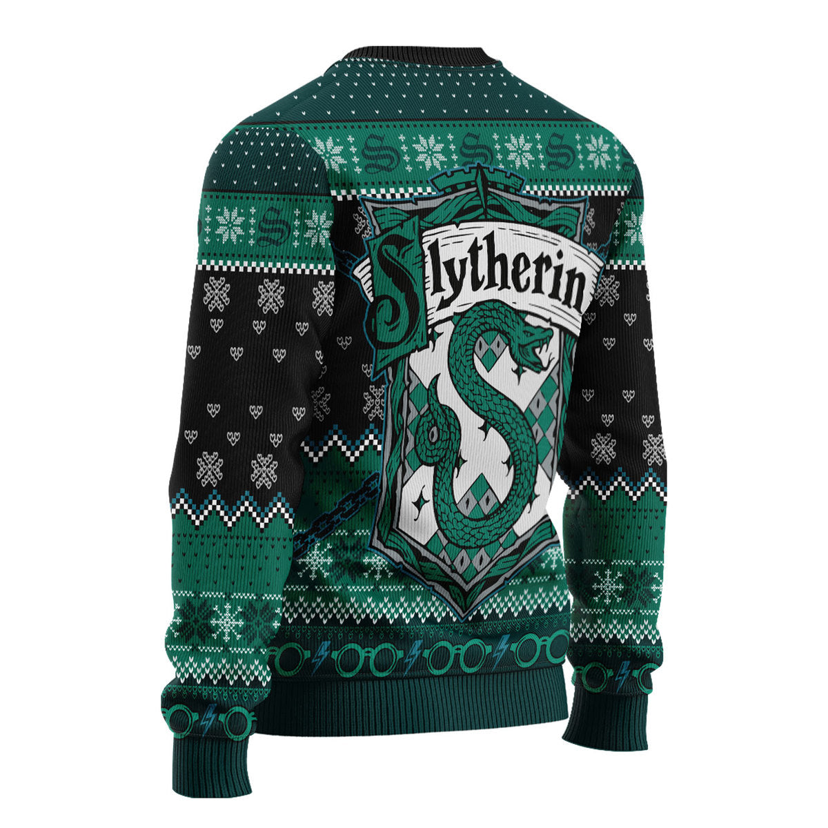 Slytherin Through The Snow Christmas Sweater - Stormmerch Exclusive