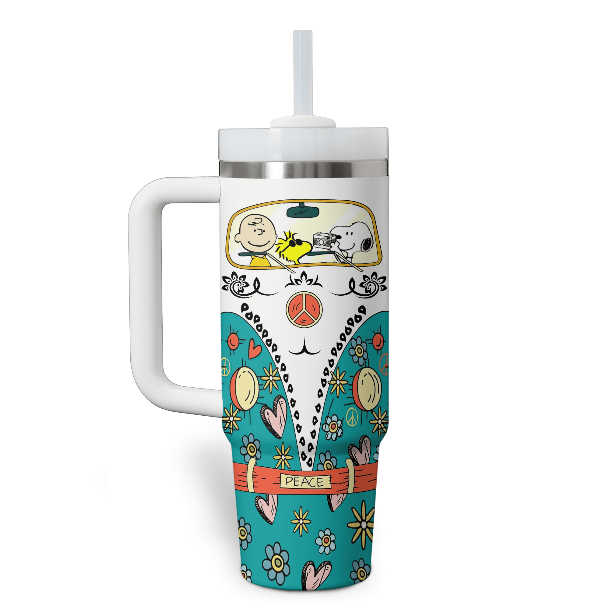 Snoopy Cartoon Custom Stanley Cup 40 oz 30 oz Tumbler With Handle