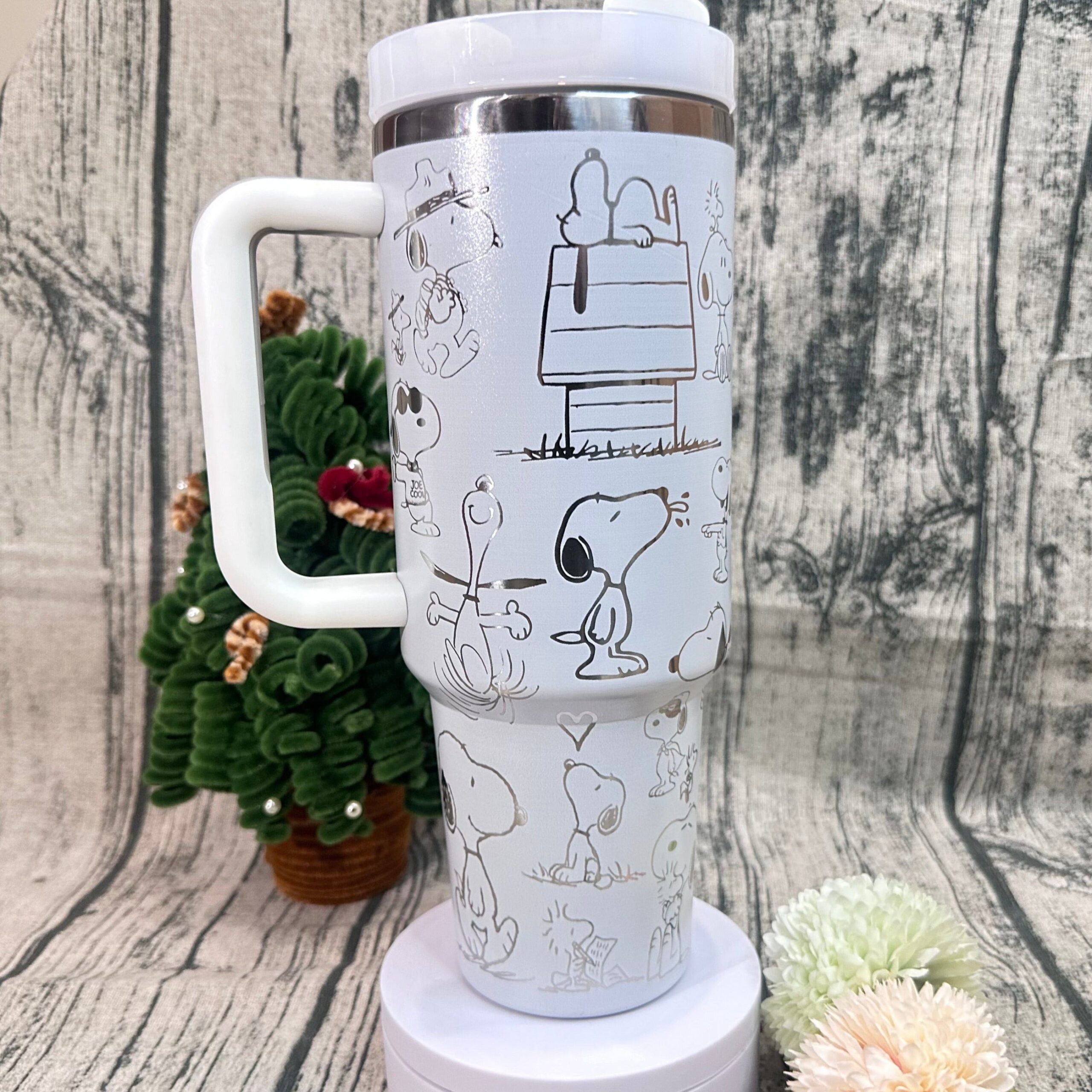 Snoopy Cartoon Custom Stanley Cup 40 oz 30 oz Tumbler With Handle