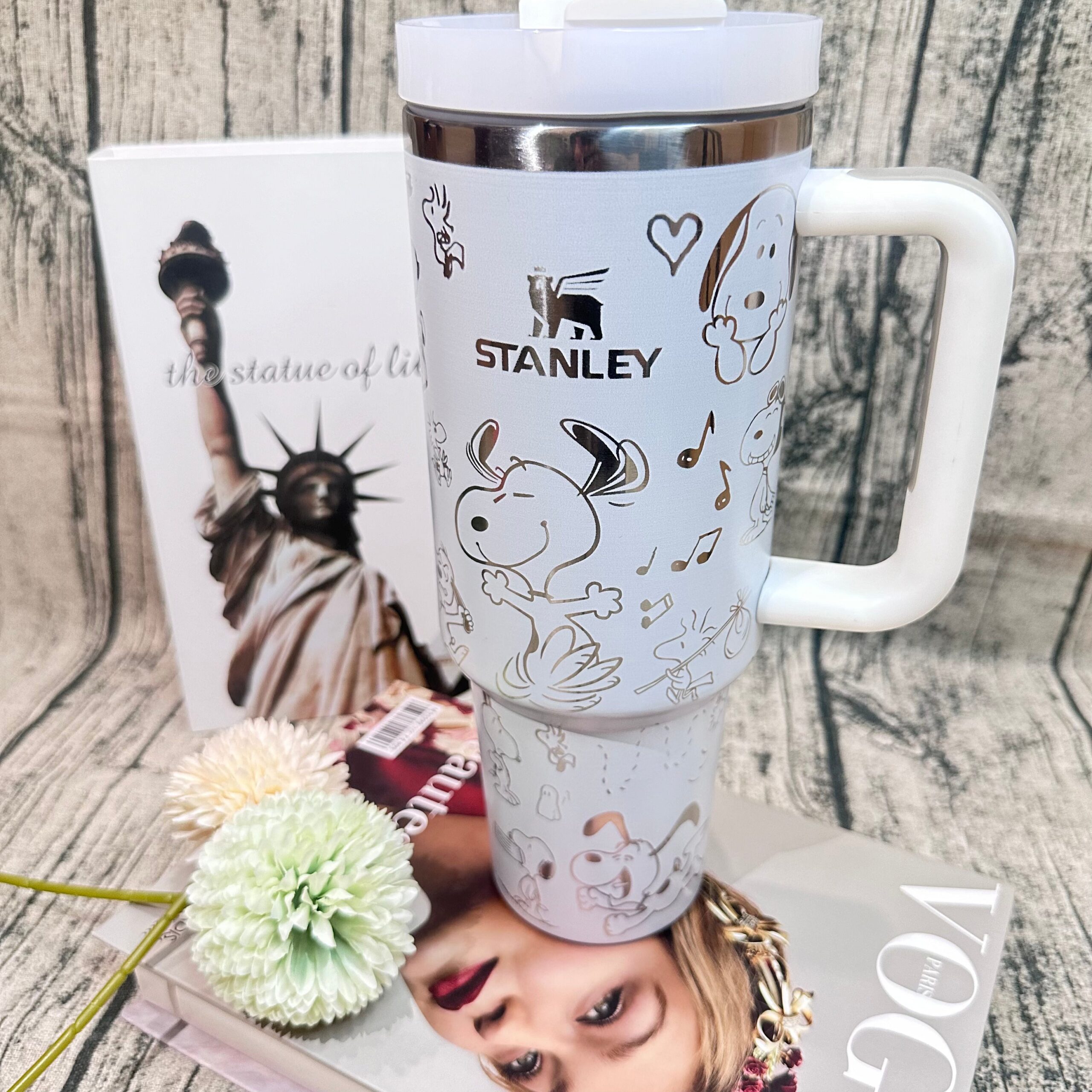 Snoopy Cartoon Custom Stanley Cup 40 oz 30 oz Tumbler With Handle