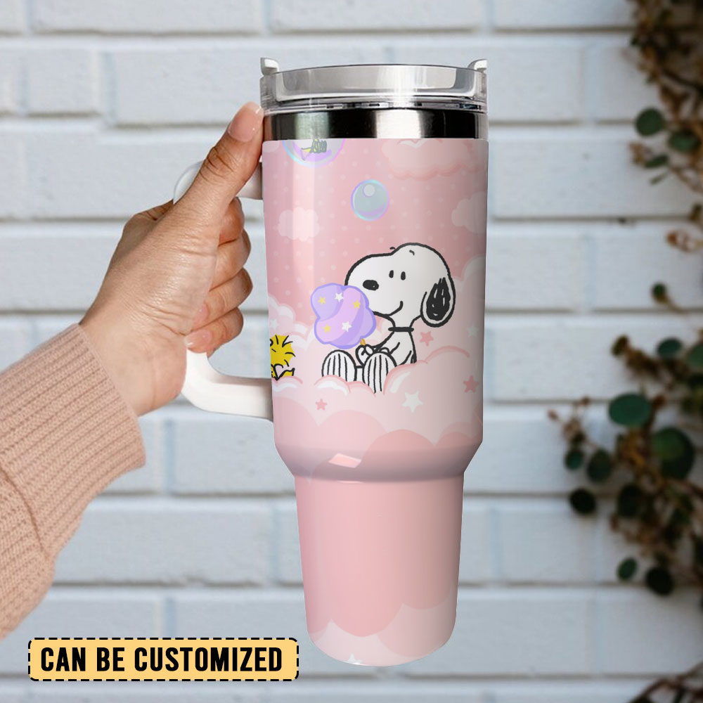 Snoopy Cartoon Custom Stanley Cup 40 oz 30 oz Tumbler With Handle