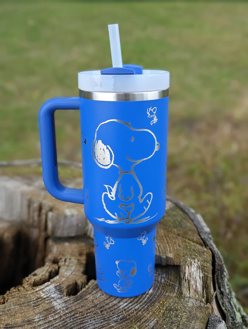 Snoopy Cartoon Custom Stanley Cup 40 oz 30 oz Tumbler With Handle