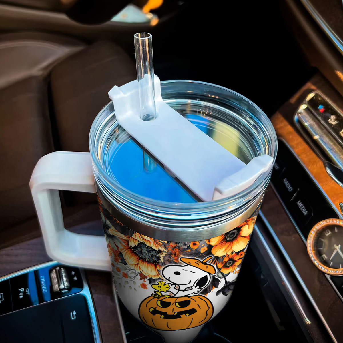 Snoopy Peanuts Cartoon Custom Stanley Cup 40 oz 30 oz Tumbler With Handle