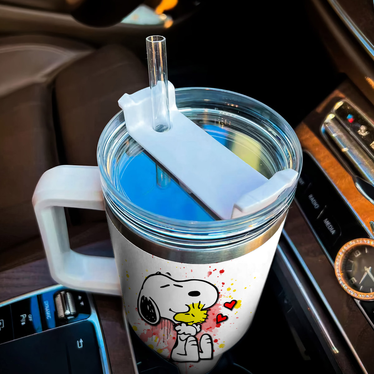Snoopy Peanuts Cartoon Custom Stanley Cup 40 oz 30 oz Tumbler With Handle