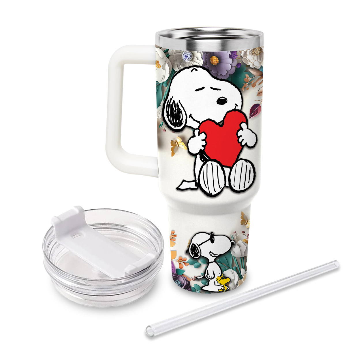 Snoopy Peanuts Cartoon Custom Stanley Cup 40 oz 30 oz Tumbler With Handle
