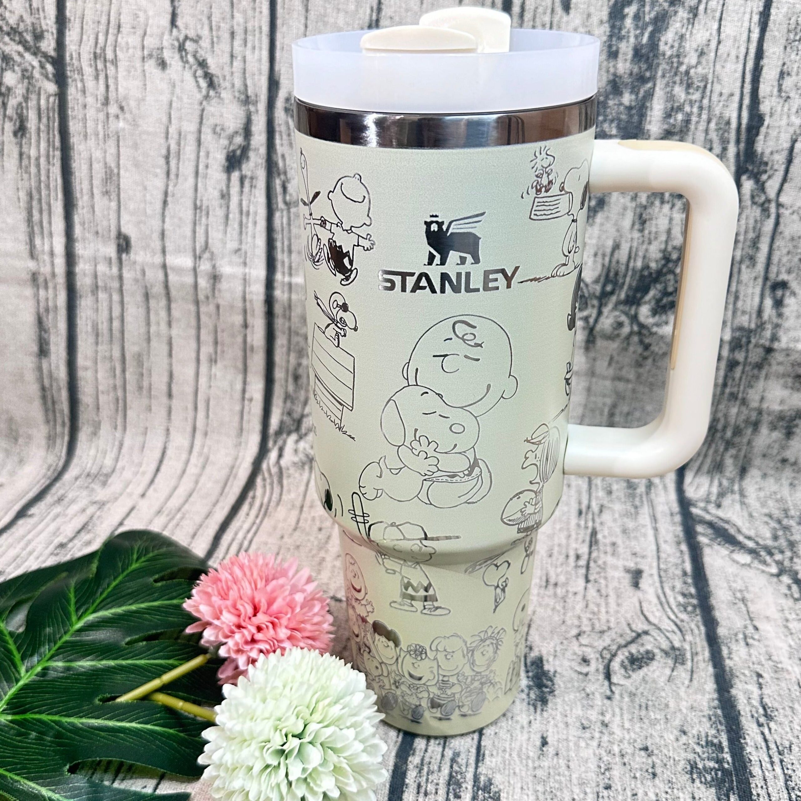 Snoopy Peanuts Cartoon Custom Stanley Cup 40 oz 30 oz Tumbler With Handle