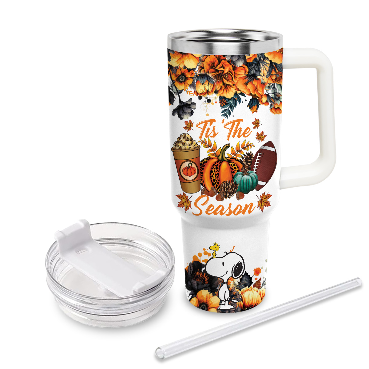 Snoopy Peanuts Cartoon Custom Stanley Cup 40 oz 30 oz Tumbler With Handle