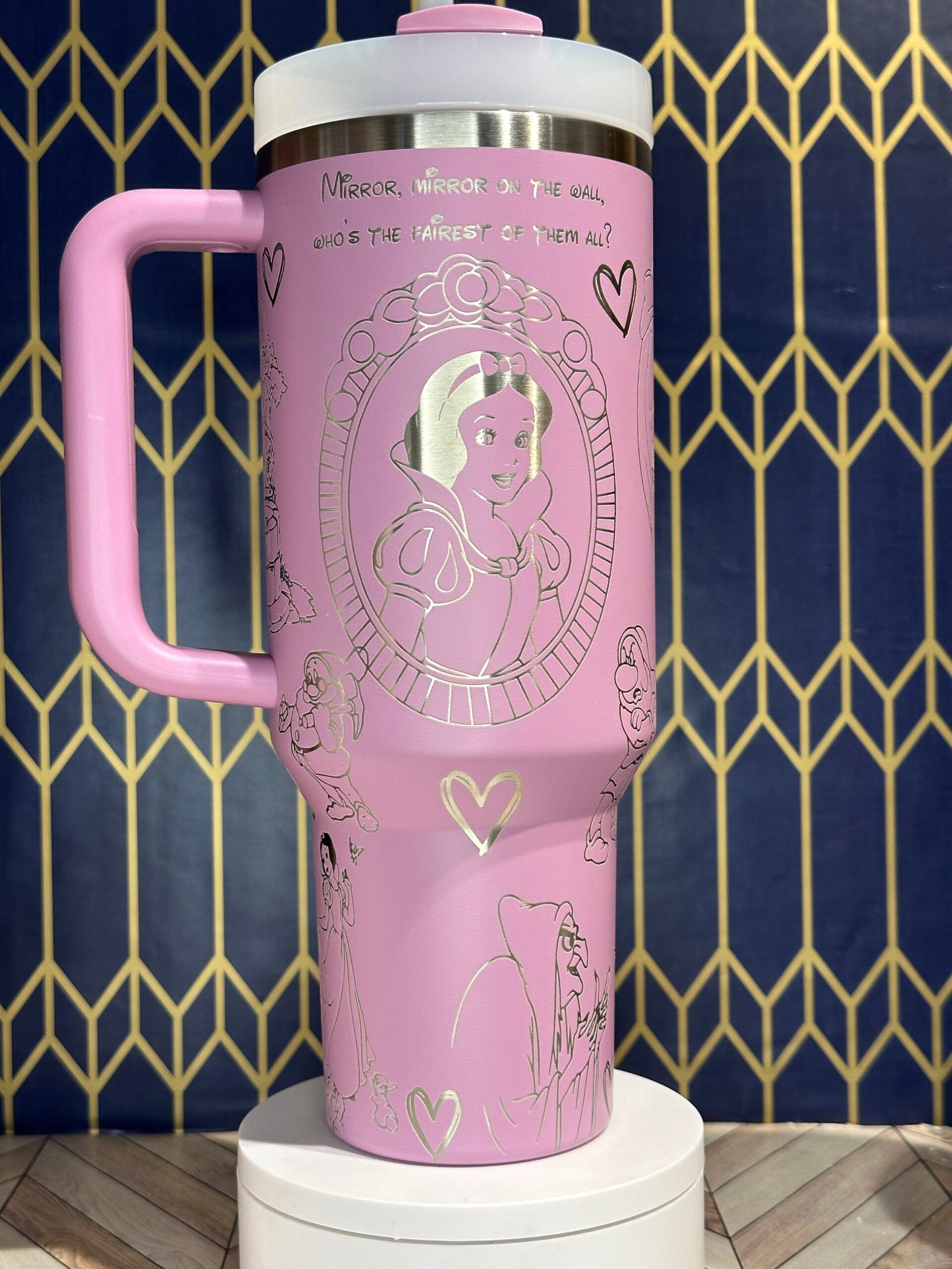 Snow white Disney CartoonCustom Stanley Cup 40 oz 30 oz Tumbler With Handle